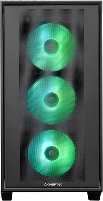 Chieftec hunter 3 midi tower behuizing 2 orig - Chieftec Hunter III Black E-ATX RGB Fan Gaming Behuizing