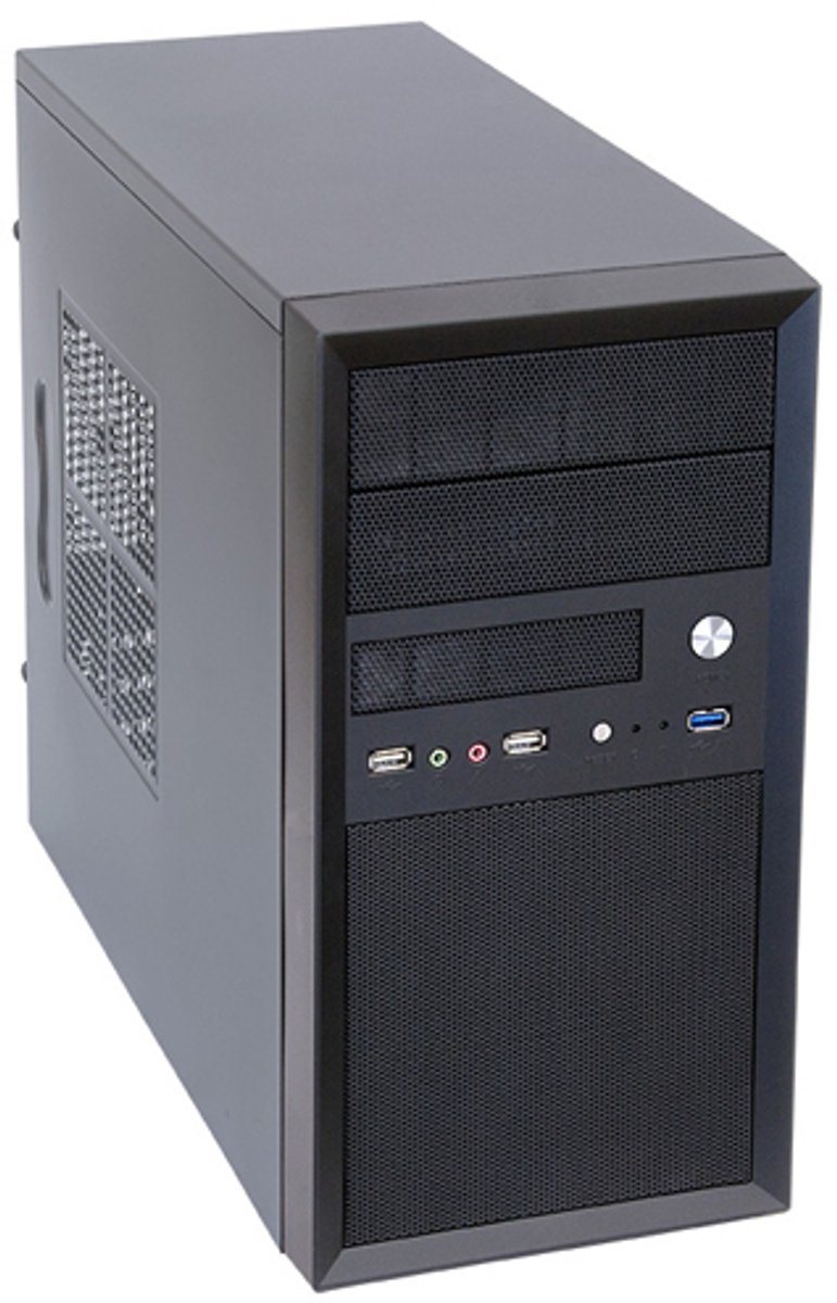 Mesh MidiTower LCX-01SLSLB Silver 400W Behuizing - afbeelding 2