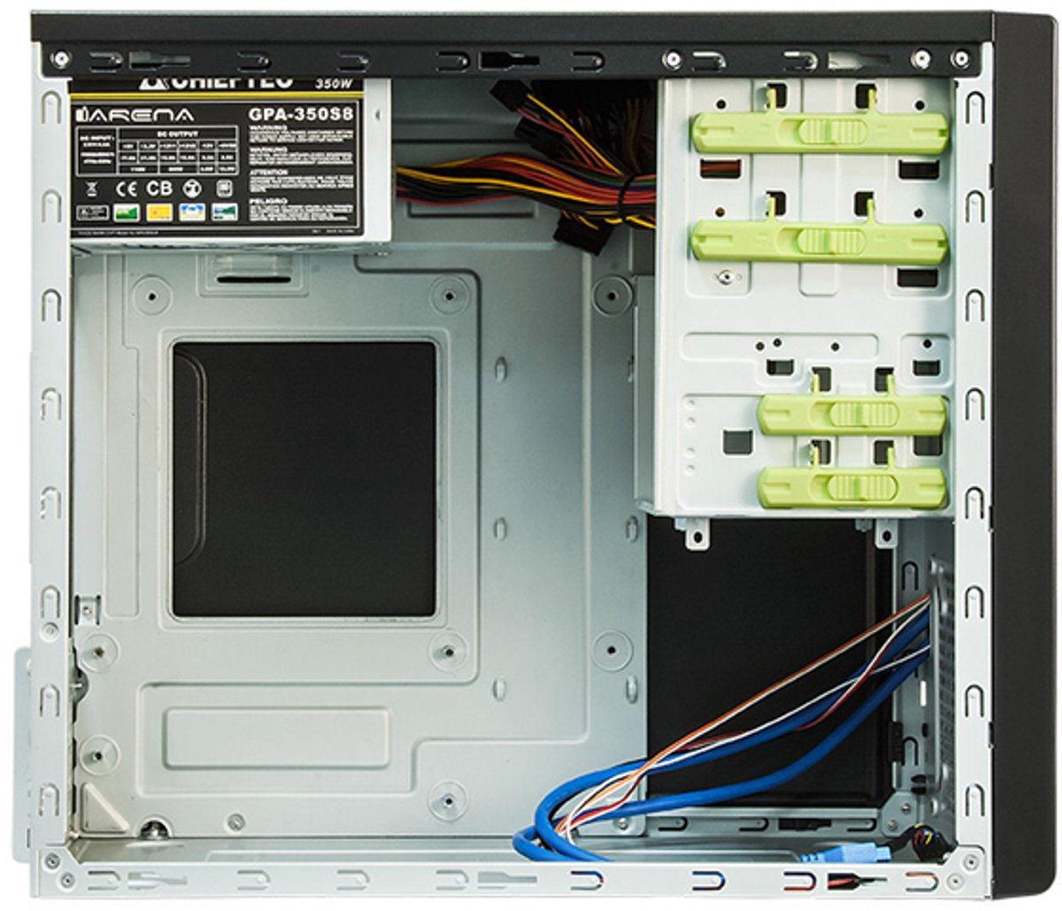 Chieftec Xt-01B-350Gpb Computerbehuizing Mini Tower Zwart 350 W - afbeelding 5