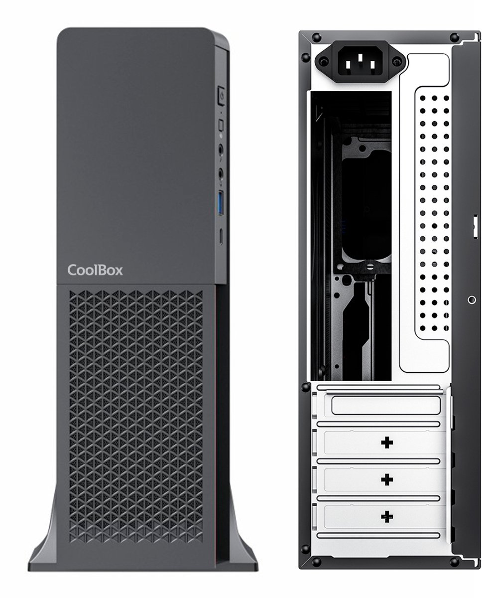 Coolbox Coo-Pct313-1 Computerbehuizing Micro Tower Zwart 500 W - afbeelding 3