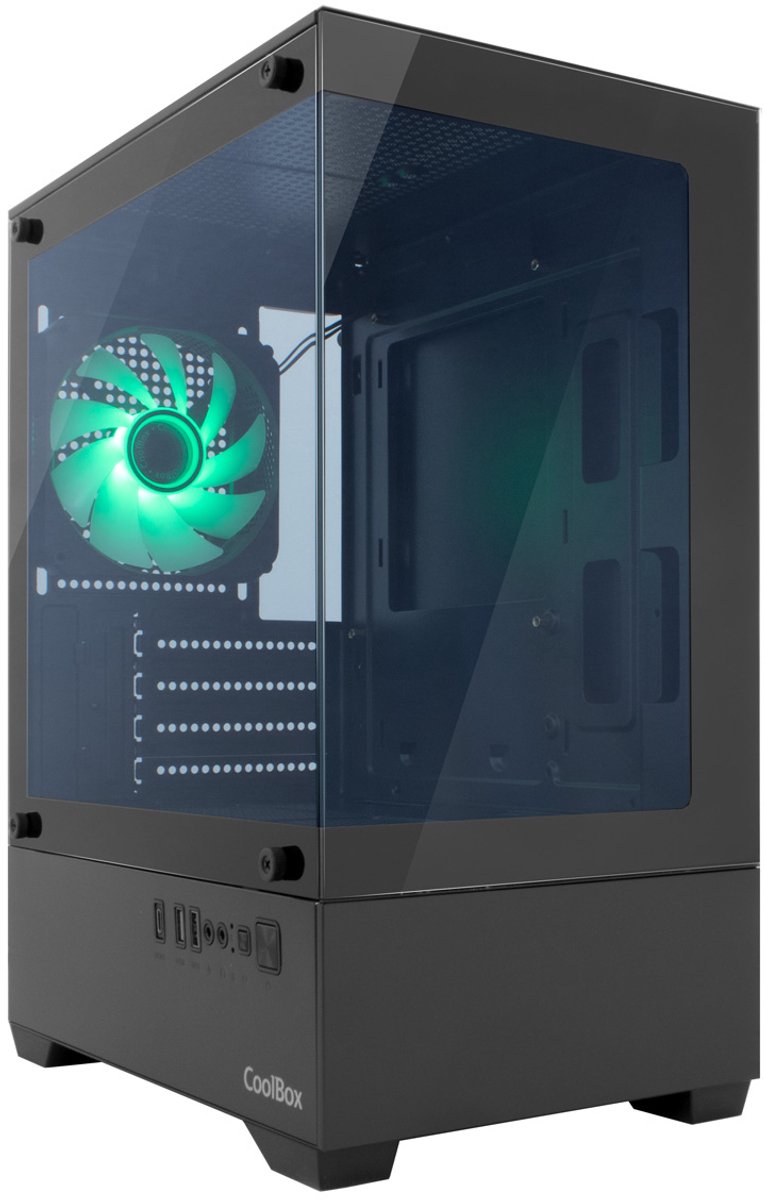 Coolbox gm200 vision lite micro tower 5255155 6 orig - CoolBox GM200 Vision Lite Micro Tower Behuizing Zwart