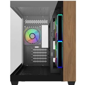 Cooler Master Elite 481 Wood - Zwart behuizing - afbeelding 3