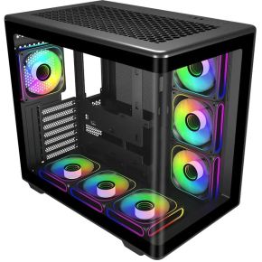 Cooler Master Elite 600 Midi Tower Zwart, Transparant behuizing - afbeelding 2