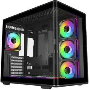 Cooler Master Elite 600 Midi Tower Zwart, Transparant behuizing