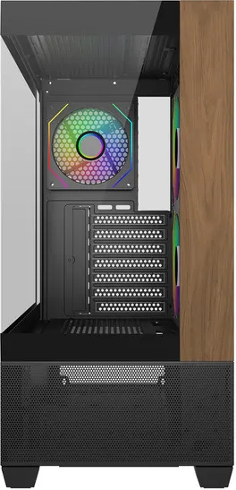 Cooler master elite 690 wood midi tower behu 3 orig - Cooler Master Elite 690 Wood Behuizing (Black)