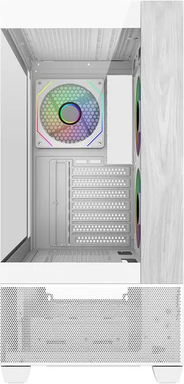 Cooler master elite 690 wood wit 2 orig - CoolerMaster Elite 690 Wood Behuizing (White)