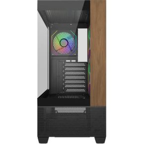 Cooler Master Elite 690 Wood - Zwart behuizing - afbeelding 3