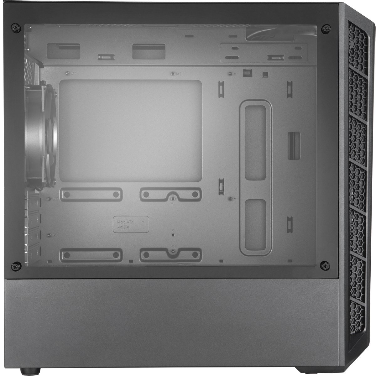 MasterBox MB311L Mini Tower Case - Black - afbeelding 4