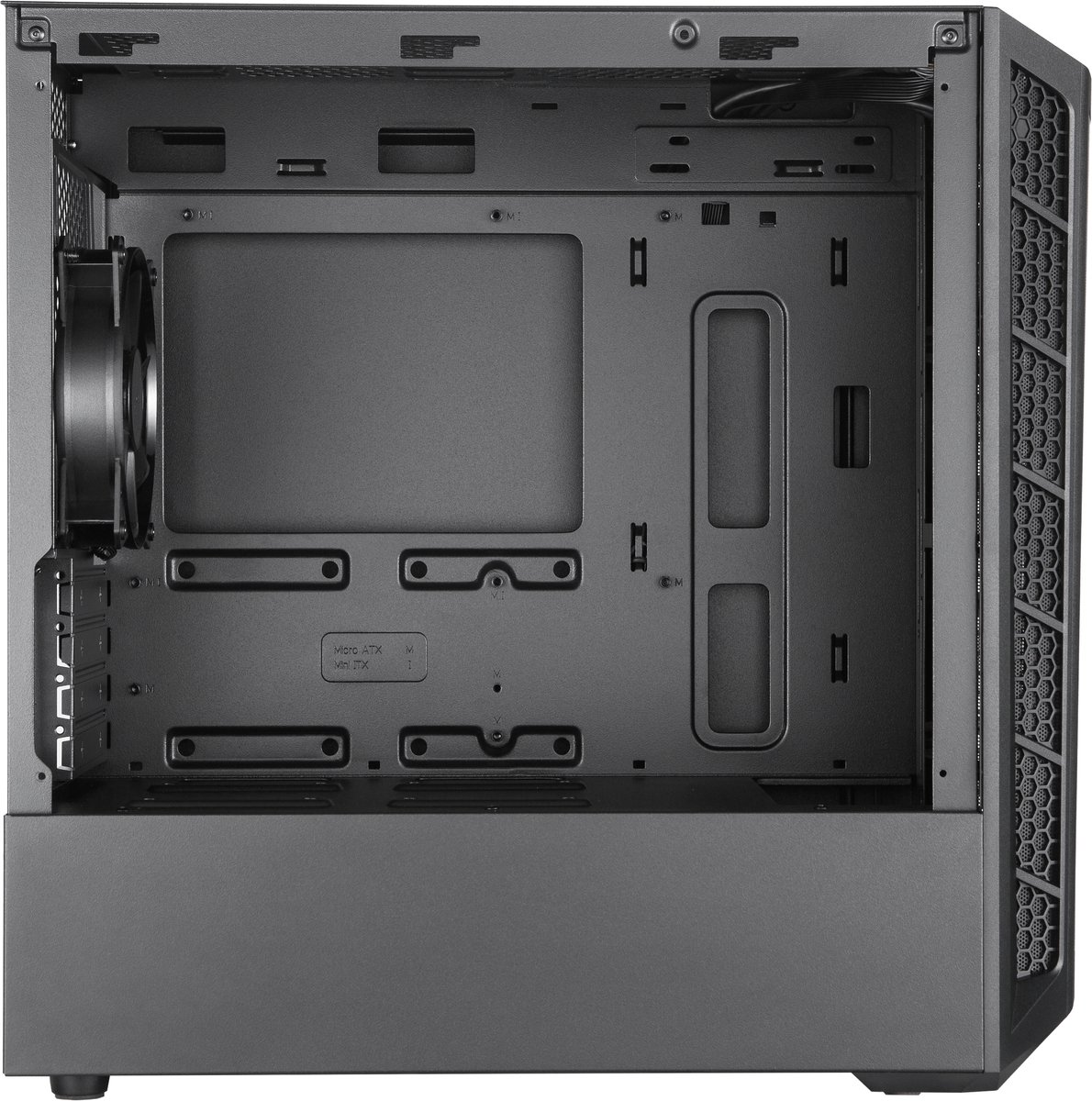 MasterBox MB311L Mini Tower Case - Black - afbeelding 5