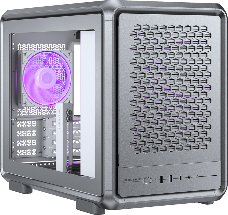 Cooler master masterframe 400 mesh silver 3 orig - Cooler Master MasterFrame 400 Mesh Silver Micro-ATX Case