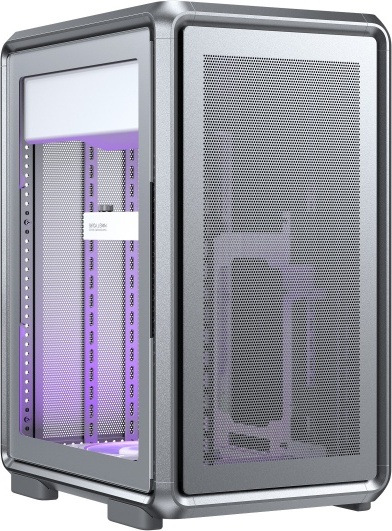 Cooler master masterframe 400 mesh silver 5 orig - Cooler Master MasterFrame 400 Mesh Silver Micro-ATX Case