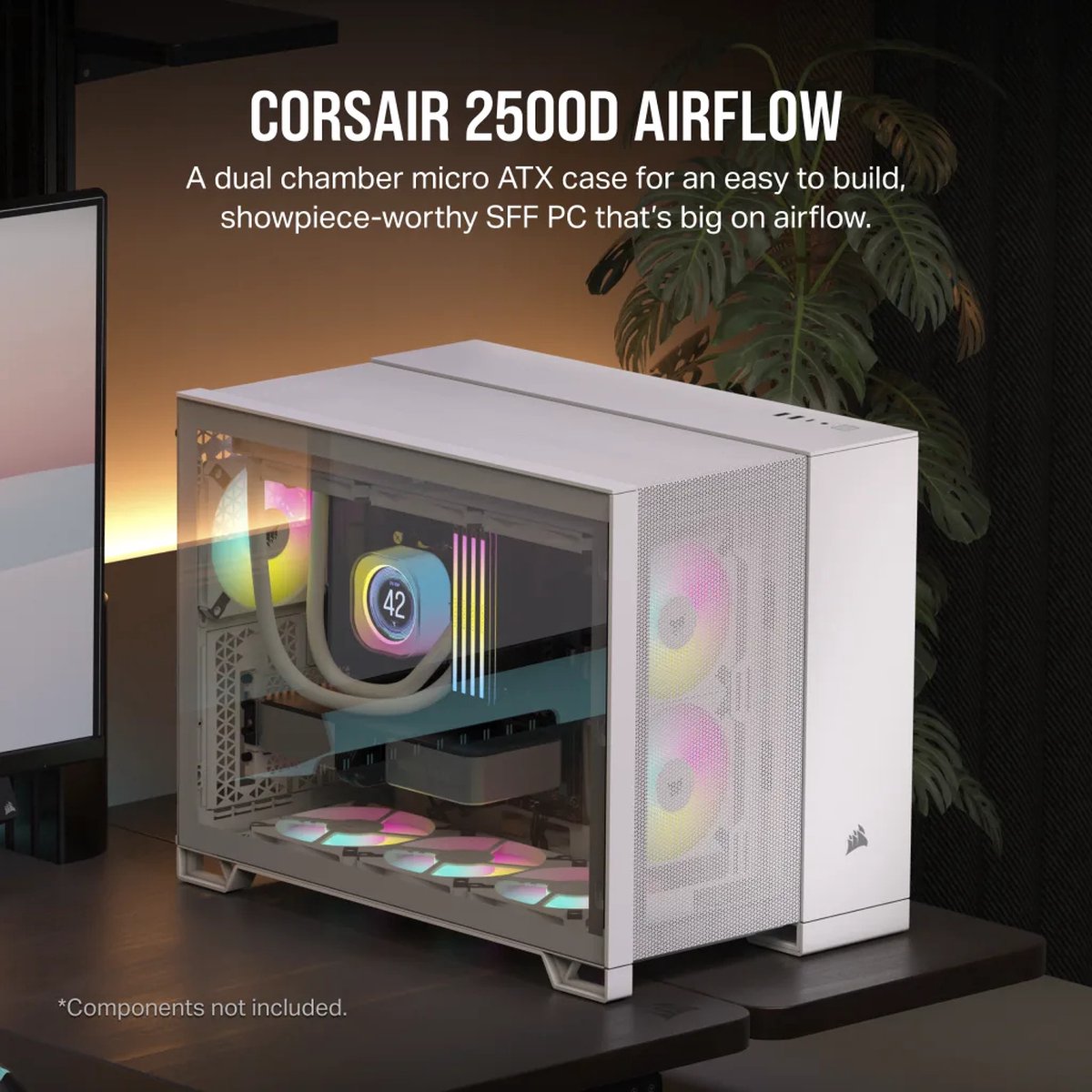 Corsair 2500D Airflow Midi Tower Wit behuizing - afbeelding 7