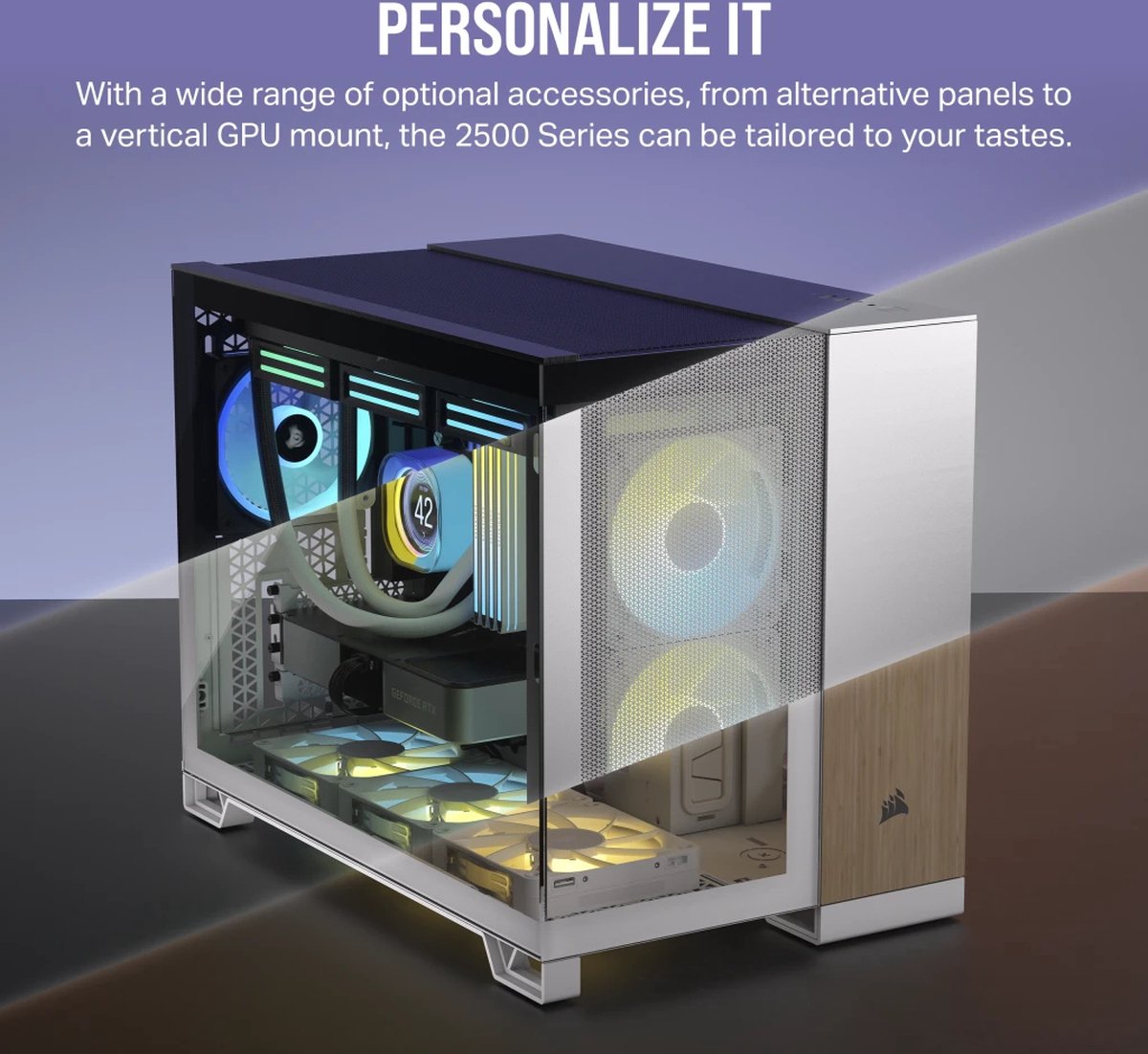 iCUE LINK 2500X RGB Micro ATX Dual Chamber PC Case - afbeelding 2