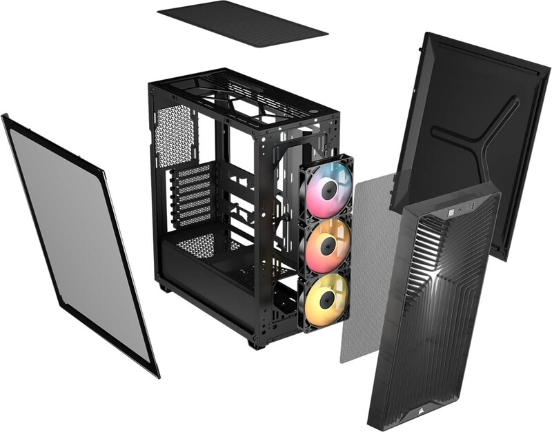 Corsair 3200d rs smoke midi tower behu 2029736 4 orig - Corsair 3200D RS ARGB Mid-Tower ATX Case - Smoke