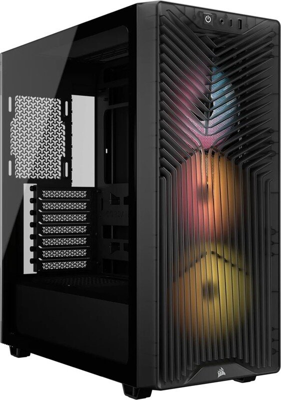 Corsair 3200d rs smoke midi tower behu 2029736 - Corsair 3200D RS ARGB Mid-Tower ATX Case - Smoke