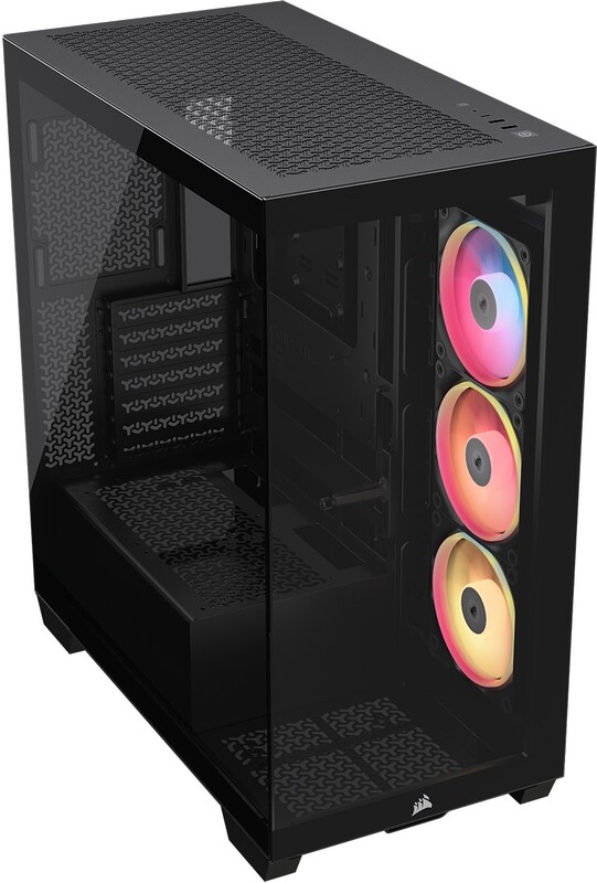 Corsair 3500x lx r icue link midi 397845 2 orig - Corsair 3500X LXR LINK Behuizing (Black)