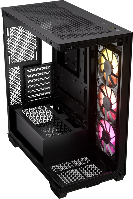 Corsair 3500x midi tower behuizing 495 4 orig - Corsair 3500X ARGB Behuizing (Black)