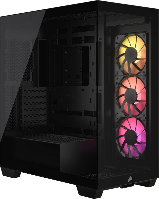 Corsair 3500x midi tower behuizing 495 - Corsair 3500X ARGB Behuizing (Black)