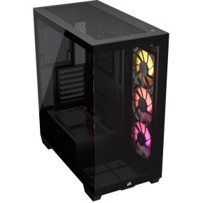 Corsair 3500X Argb - Midtowermodel Atx - Gehard Glas - Zwart behuizing - afbeelding 3