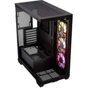 Corsair 3500X Argb - Midtowermodel Atx - Gehard Glas - Zwart behuizing - afbeelding 4