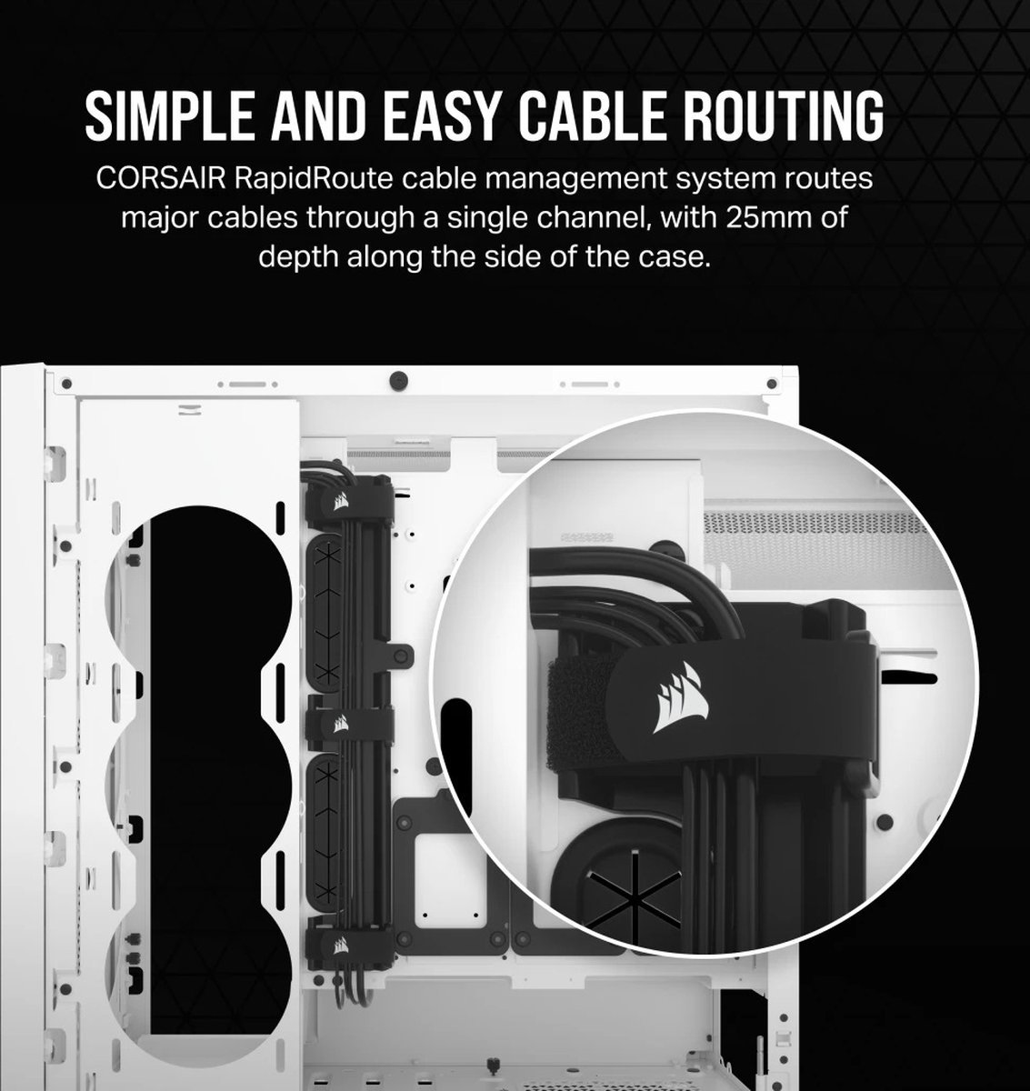 Corsair 5000D Core Airflow Mid-Tower Atx Pc Case - White - afbeelding 2