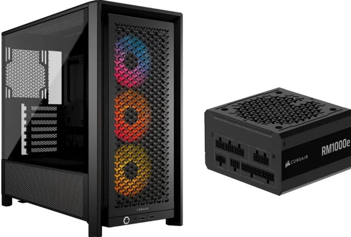 Corsair Case Combo 1 - Corsair Frame 4000D Rs Argb + Rm1000E 2025 1000 Watt - Bundel