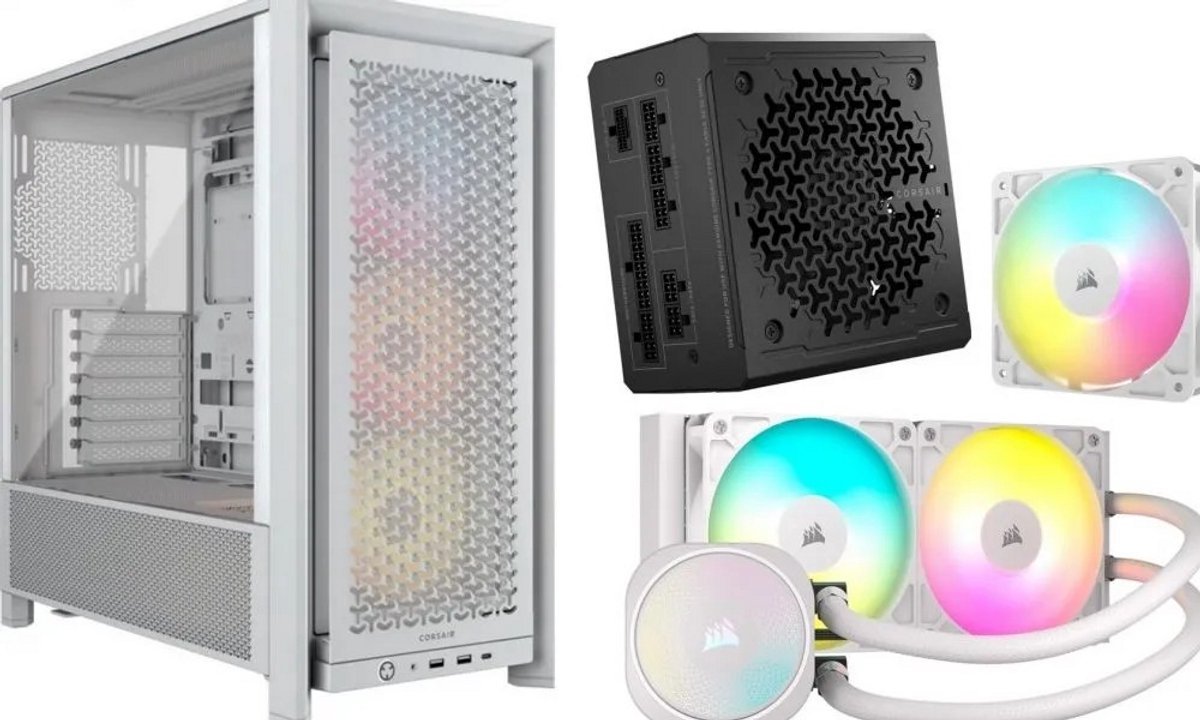 Corsair Corsair Complete Combo 2 - Corsair Frame 4000D Rs Argb Wit + Rm850E 2025 + Nautilus 240 Rs Argb Wit Rs120 Argb Wit - Bundel