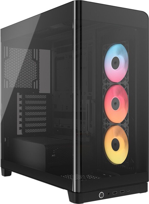 Corsair frame 4500x rs r midi tower 377129 - Corsair FRAME 4500X RS-R ARGB Behuizing (Black)