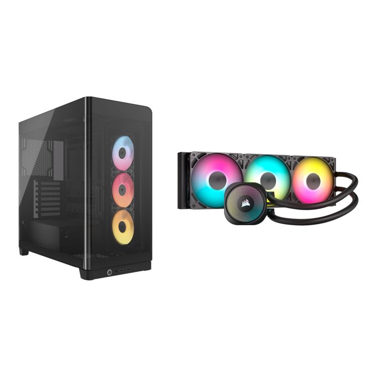 Corsair Corsair FRAME 4500X RS-R ARGB + NAUTILUS 360 RS ARGB midi tower behuizing
