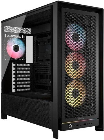 Corsair frame 5000d rs midi tower behu 496 - Corsair FRAME 5000D RS Modular High Airflow, Black Behuizing (Black)