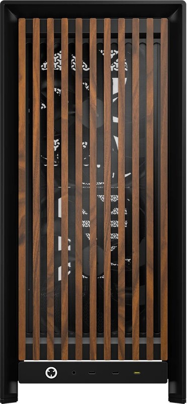 Corsair frame 5000d wood rs midi tower 4116413 2 orig - Corsair FRAME 5000D WOOD RS Behuizing (Black)