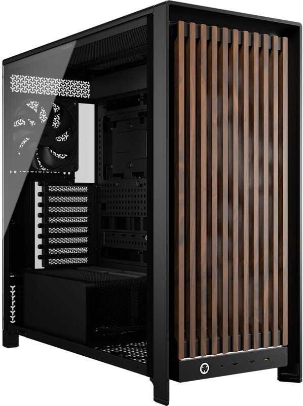 Corsair frame 5000d wood rs midi tower 4116413 - Corsair FRAME 5000D WOOD RS Behuizing (Black)