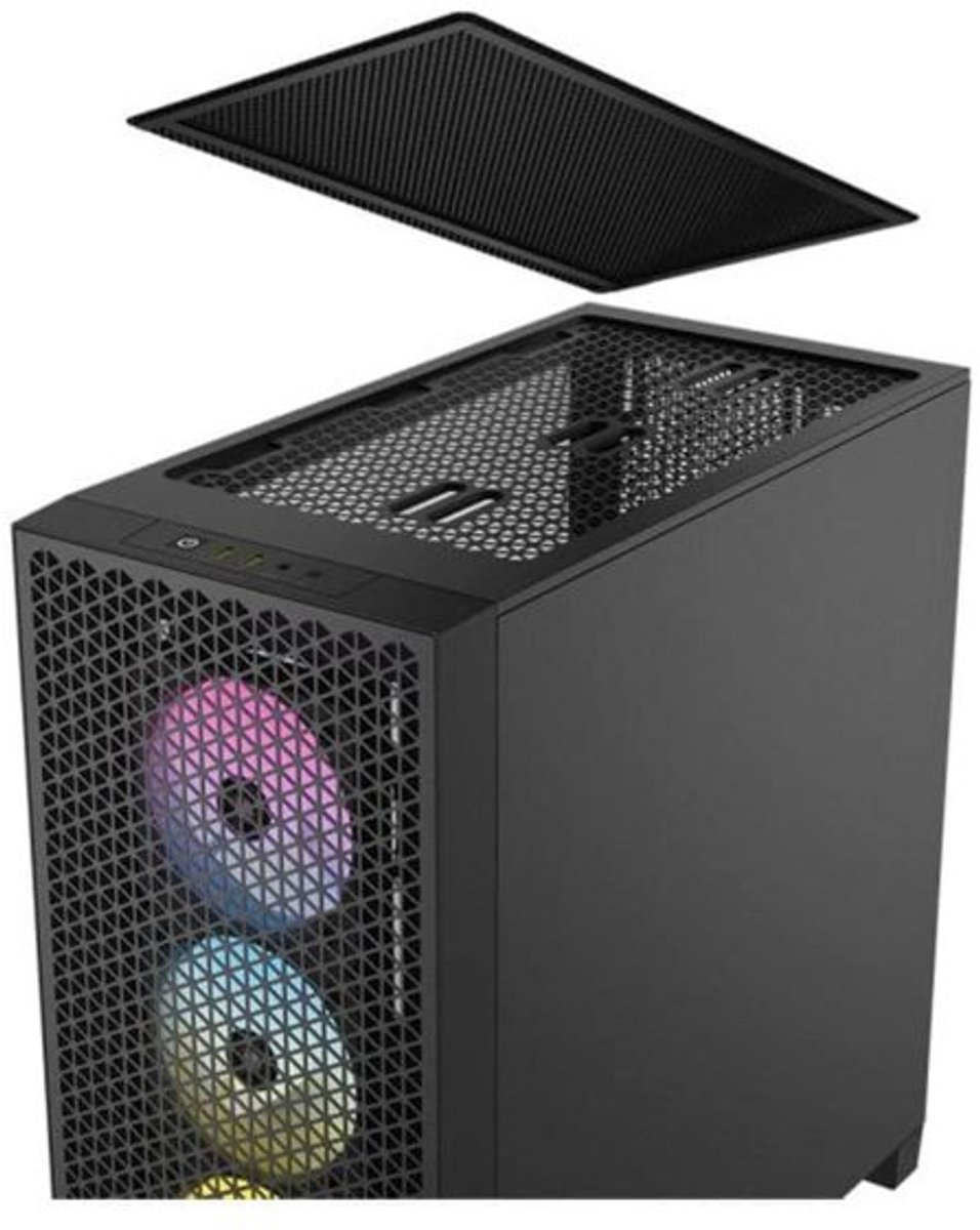 iCUE 3000D RGB Airflow Mid-Tower Case with 750W 80+ Bronze PSU - Black - afbeelding 5