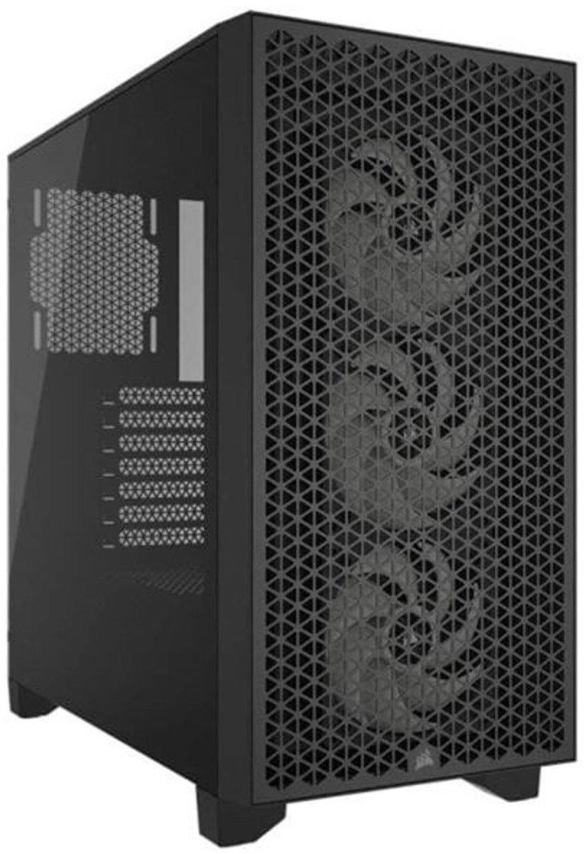 iCUE 3000D RGB Airflow Mid-Tower Case with 750W 80+ Bronze PSU - Black - afbeelding 6