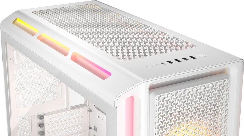 Corsair icue link 5000t lx midi tower 497 2 orig - Corsair iCUE LINK 5000T LX RGB Midi Tower Behuizing (White)