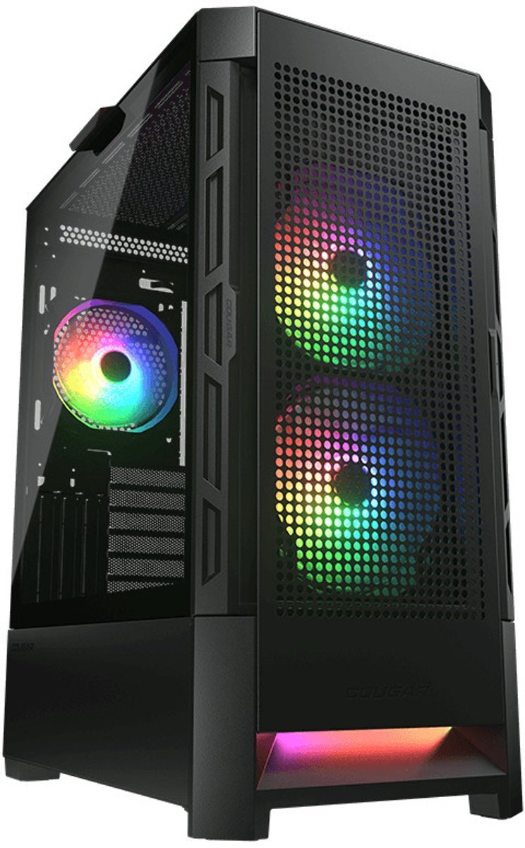 COUGAR Cougar Gaming Airface Rgb Cgr-5Zd1B-Air-Rgb Midi Tower Zwart