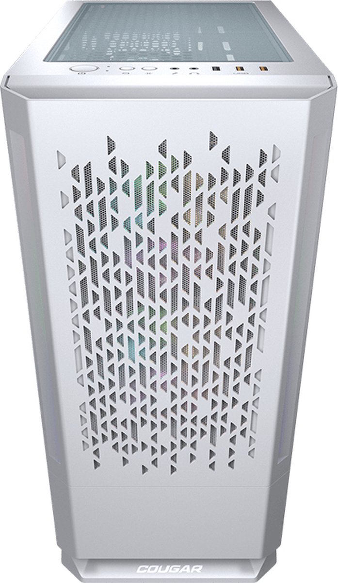 MX430 Air RGB Mid-Tower Case - White, Temoured Glass, 3x ARGB Fans - afbeelding 5