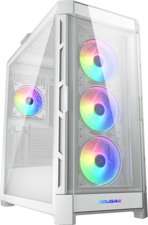 COUGAR Cougar Gaming Duoface Pro Rgb Mid Tower Pc Behuizing Met 2 Frontpanelen - Wit