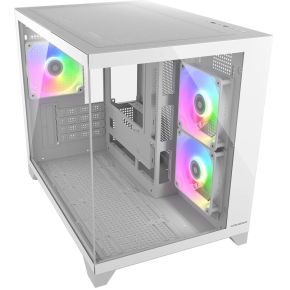 FV150 Mini RGB Mini-Tower Gaming Case Wit - afbeelding 2