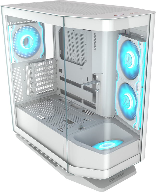 Cougar fv270 gebogen gehard glazen mi 1636 2 orig - COUGAR Gaming FV270 RGB Midi Tower Behuizing (White)