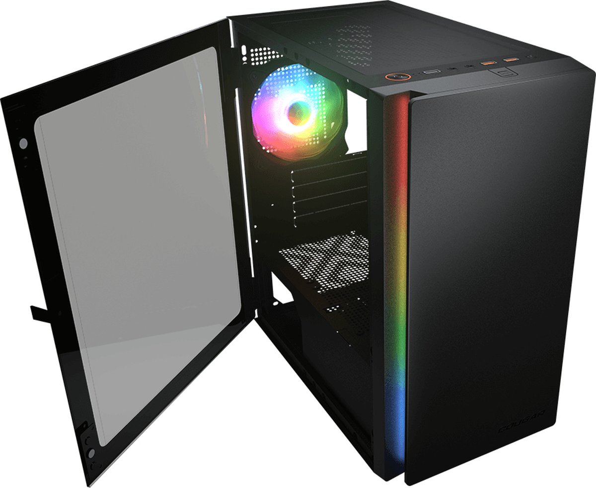 Cougar Gaming Purity Rgb Mini Tower Zwart behuizing - afbeelding 7