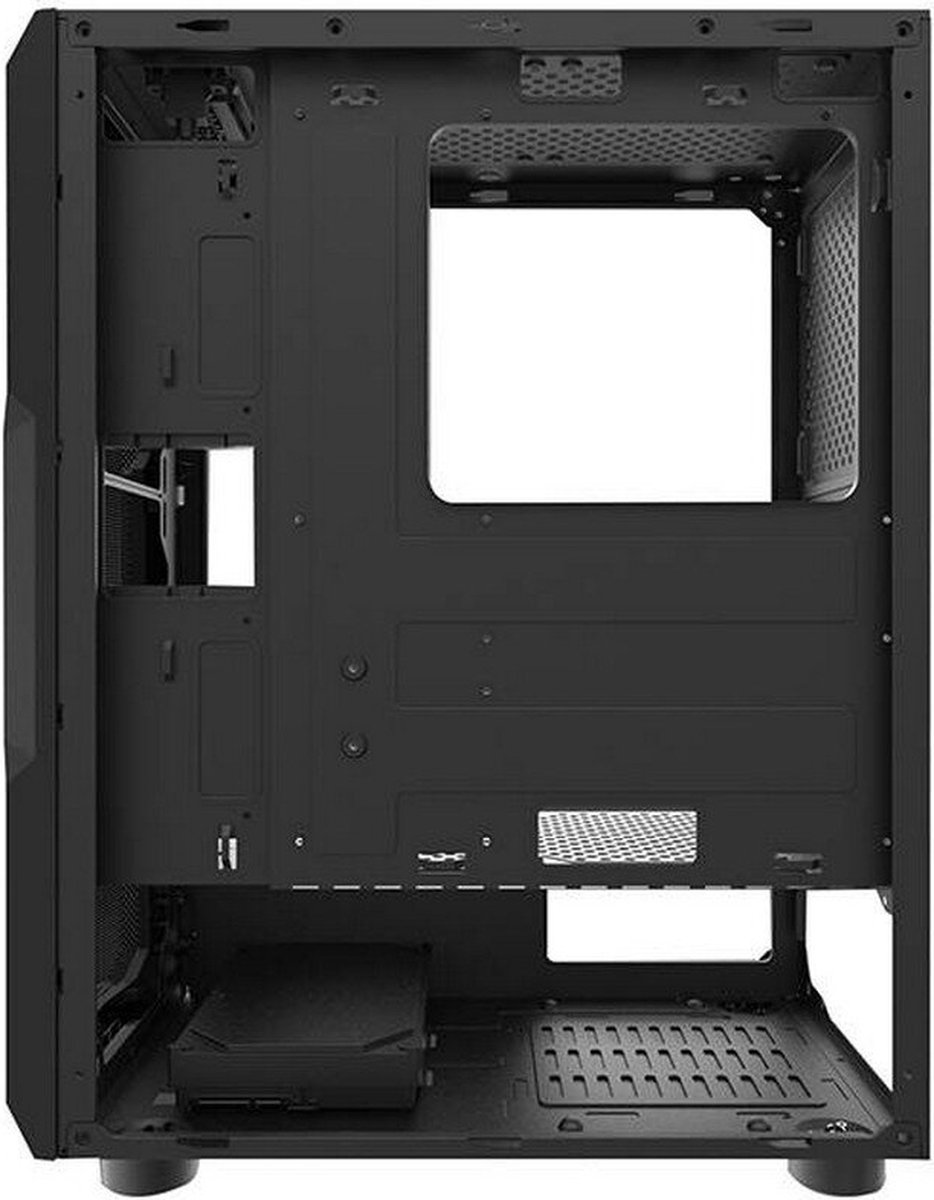 Aquarius Mesh Zwarte Mid Tower ATX Behuizing - afbeelding 3
