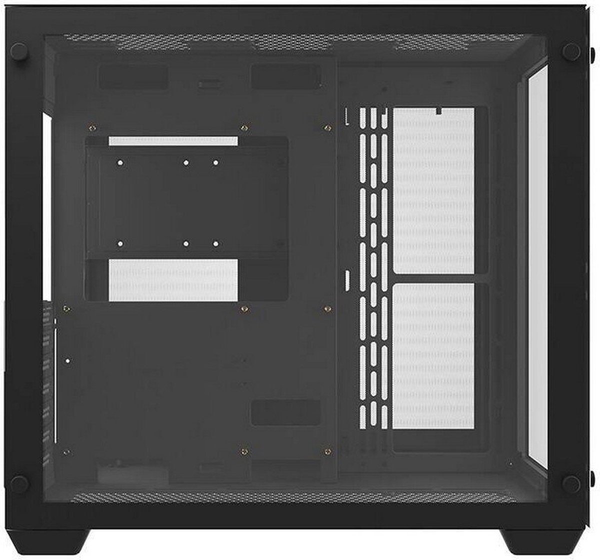 C285 Black ATX Mid-Tower PC Case met Gehard Glas - afbeelding 4