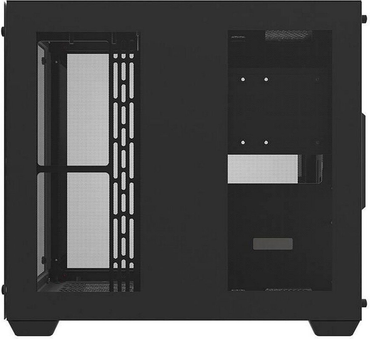 C285 Black ATX Mid-Tower PC Case met Gehard Glas - afbeelding 7