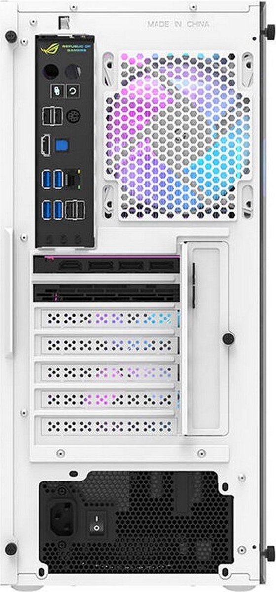 DK351 ATX Mid Tower PC Case White - afbeelding 2