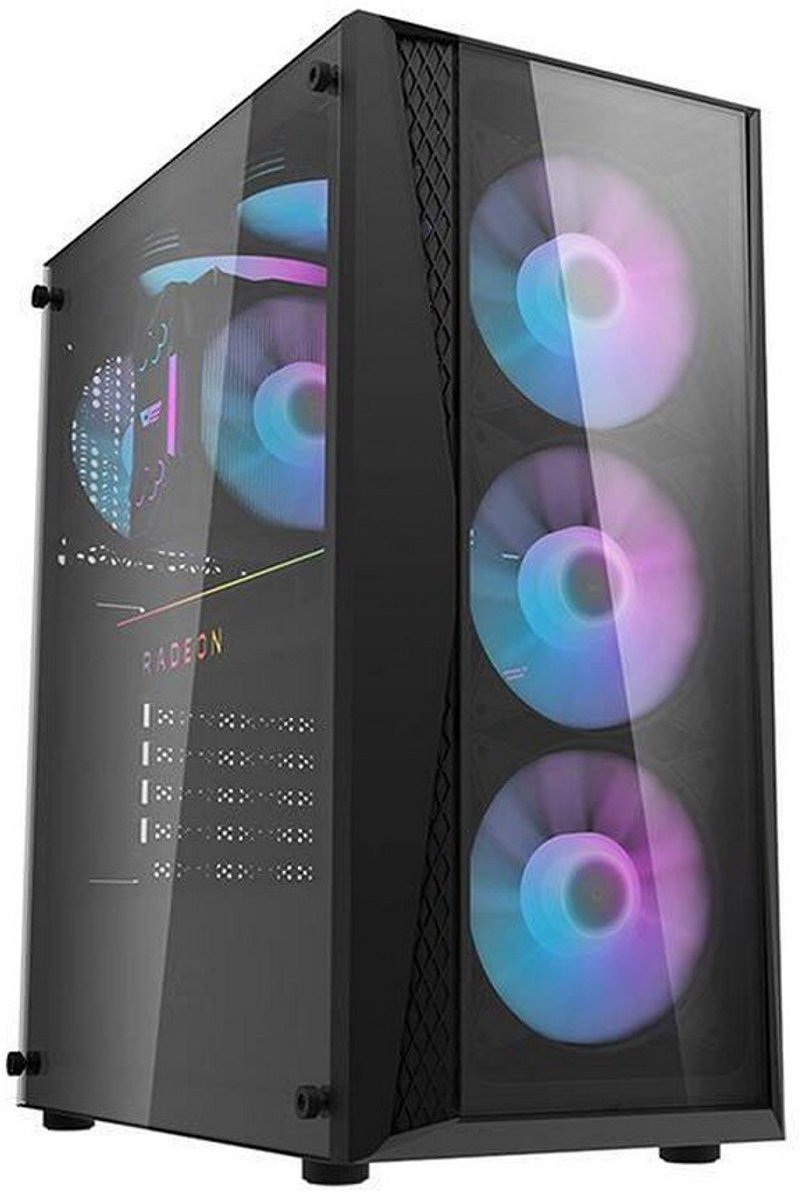 Darkflash Darkflash Dk352 Plus Computerbehuizing Voor Pc Met 4 Rgb-Ventilatoren