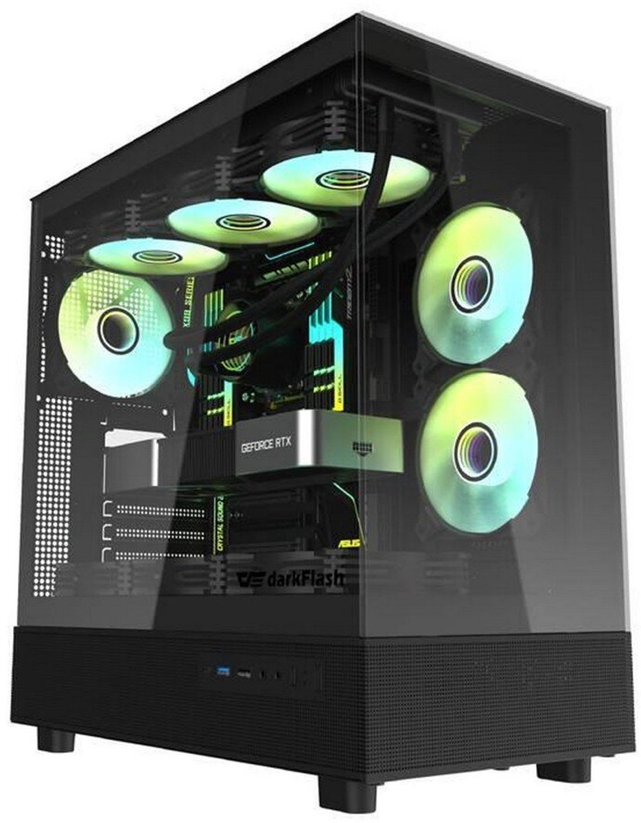 Darkflash Darkflash - Dpx90 Zwart - Computerkast
