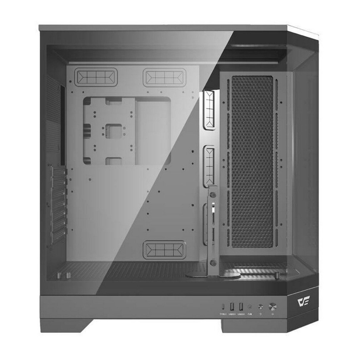 Darkflash dqx90 black computerkast 6 orig - Darkflash DQX90 Black ATX Behuizing