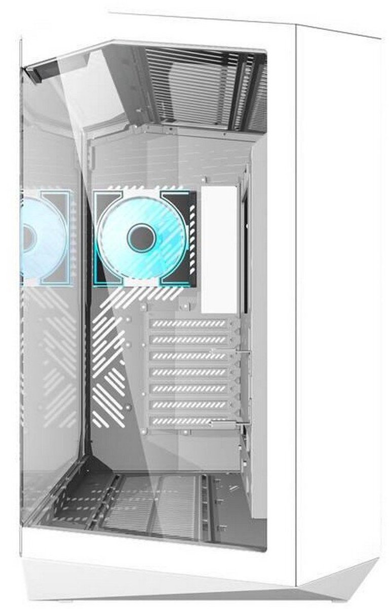 DY470 Wit Panoramische Glazen Gaming PC Kast Behuizing (White) - afbeelding 5