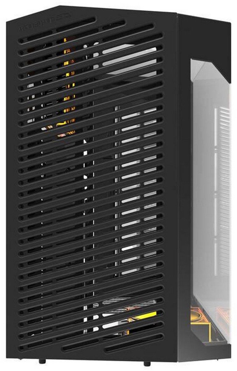DY470 ATX Mid Tower Panoramic PC Case Black - afbeelding 3